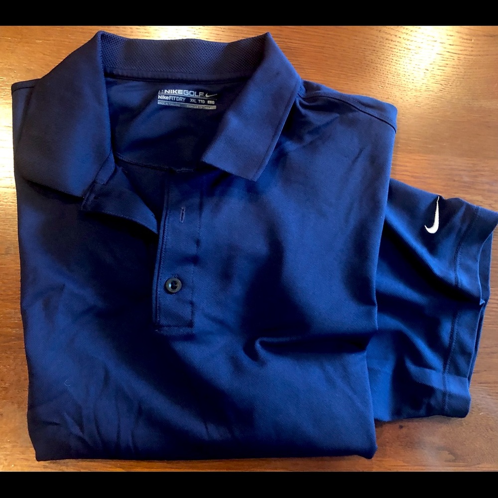 Navy Blue Nike Golf Polo Shirt, size XXL